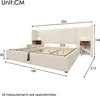 Flieks Hydraulisches Polsterbett 180x200cm mit Nachttisch Produktbild-Vorschau 7