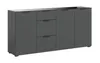 xonox.home Kommode Ray anthrazit Nachbildung 179x86x40 cm Produktbild-Vorschau 1