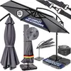 CASARIA® Set complet Parasol de jardin extérieur 350cm Voir les images du produit 1