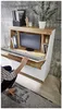 SECRET - Sekretär Weiß mit Eiche Altholz mit Platz für einen Monitor Produktbild-Vorschau