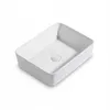 Umywalka nablatowa ceramiczna stawiana biała stawiana 49x38 Podgląd zdjęcia produktu 1