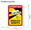 Angles Morts Aufkleber 25x17 cm – Frankreich Toter Winkel Produktbild-Vorschau 2