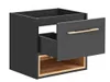 Waschbeckenunterschrank hängend - B. 60 cm - Anthrazit - Produktbild-Vorschau 1