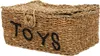 A woven basket with the word "TOYS" written on it. Produktbild-Vorschau
