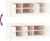 vidaXL Skriňa na topánky biela 110x38x45,5 cm Masívne Náhľad obrázku produktu 6