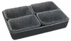 WENKO Set di organizer per cassetti in feltro nero per Anteprima dell’immagine prodotto 11