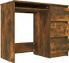 Scrivania in rovere fumé 90x45x76 cm materiale in legno Anteprima dell’immagine prodotto 17