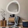 Unregelmäßiger asymmetrischer Spiegel mit LED Beleuchtung Produktbild-Vorschau 1