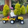 HOMCOM Porteur tracteur enfants avec remorque, râteau et Voir les images du produit 8