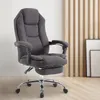 A dark gray office chair with a footrest is shown in a room with light wood paneling in the background. Anteprima dell’immagine prodotto