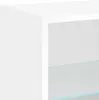 Nástěnný noční stolek s LED světly Bílý Náhled obrázku produktu 10