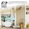 Collage showing a black metal thermometer and interior scenes of a bathroom and kitchen. Anteprima dell’immagine prodotto