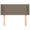 vidaXL Kopfteil mit Ohren Taupe 93x16x78/88 cm Stoff - Produktbild-Vorschau 3