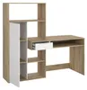 Dmora Scrivania Annalou 60.35x162.8x155.4h cm Bianco, Anteprima dell’immagine prodotto 8