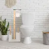 Relaxdays WC Garnitur, Bambus, HBT: 80x30x20 cm, Produktbild-Vorschau 3