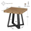 Table à manger Tribesigns 80 cm, table de cuisine rustique Voir les images du produit 2