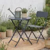 Klapptisch ‘Sande’ rund Stahl 71 x Ø62 cm Schwarz Produktbild-Vorschau 4