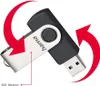 hama USB 2.0 Speicherstick "Rotate" 64 GB schwarz/silber Produktbild-Vorschau 6