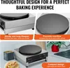 A collage of images showcasing a crepe maker and its features. Náhled obrázku produktu