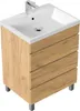Stand-Badmöbel Waschplatz "Fellini 60" Eiche Gold Produktbild-Vorschau 4