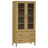 vidaXL Libreria OSLO con gambe in metallo, marrone, Anteprima dell’immagine prodotto 2