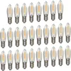 A collection of LED filament light bulbs arranged in rows on a white background. Produktbild-Vorschau
