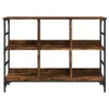 vidaXL Příborník kouřový dub 102x32x73,5 cm materiál na Náhled obrázku produktu 4
