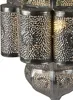 Lampe Harun argent 45cm | Plafonnier marocain en métal Voir les images du produit 3