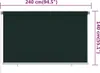 Roleta zewnętrzna vidaXL 240 x 140 cm, ciemnozielona, HDPE Podgląd zdjęcia produktu 5