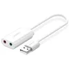 UGREEN USB-A To 3.5mm External Stereo Sound Adapter White Náhľad obrázku produktu 9