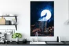 MuchoWow® Poster Wolf heult den Mond an 80x120 cm - Produktbild-Vorschau 3