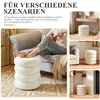 Strickhocker Stoff Hocker Rund Schminktisch Fußhocker Produktbild-Vorschau 10