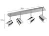 Lampa sufitowa do łazienki ANGELO srebrny Trio 880400406 Podgląd zdjęcia produktu 6