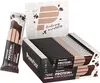 A display box of Powerbar Protein+ Low In Sugars chocolate brownie bars, with one bar shown individually. Produktbild-Vorschau