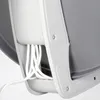 A close-up view of the back of a satellite dish, showing the cable management system. Produktbild-Vorschau
