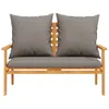 vidaXL Gartensofa 120 cm mit Kissen Massivholz Akazie Produktbild-Vorschau 4