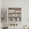 Závěsná skříňka se zrcadlem nad umyvadlo, bílá, moderní Náhled obrázku produktu 5