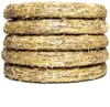 5x DekoPrinz Natur Strohkranz Ø 25cm / 4cm Strohrömer Produktbild-Vorschau 1