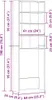 vidaXL Waschmaschinenschrank Grau Sonoma 64x24x190 cm Produktbild-Vorschau 7