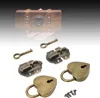 2 Sets Holzkisten-Vorhängeschloss-Set mit Haspenverschluss, Produktbild-Vorschau 2