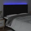 vidaXL LED Kopfteil Schwarz 180x7x118/128 cm Stoff -  Kopf- Produktbild-Vorschau 10