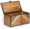 vidaXL Truhla 60x30x30 cm z masivního dřeva akácie a železa Náhled obrázku produktu 1