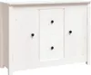 vidaXL Příborník bílý 100x35x74 cm Borovicový masiv Náhled obrázku produktu 2