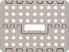 Klapphocker, Klapptritt, Tritthocker Grau Faltbar H 22cm Produktbild-Vorschau 5