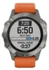 Garmin Fenix 6 Saphir Titan Grau mit orangenem Armband Produktbild-Vorschau 10