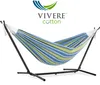 VIVERE Hängematte aus Baumwolle mit Gestell 250 cm – 200 kg Produktbild-Vorschau 1