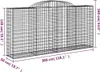 Gabionen mit Hochbogen 11 Stk 300x50x140/160cm Verzinktes Produktbild-Vorschau 6