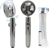 Hochdruck Turbo Duschkopf(Silber) mit Baumwollfilter,360° Produktbild-Vorschau 1