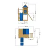 Maisonnette en bois Wickey Smart Life avec toboggan et bac Voir les images du produit 5