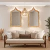 Specchio da parete in legno marocchino Marrakech alto 90 cm Anteprima dell’immagine prodotto 2
